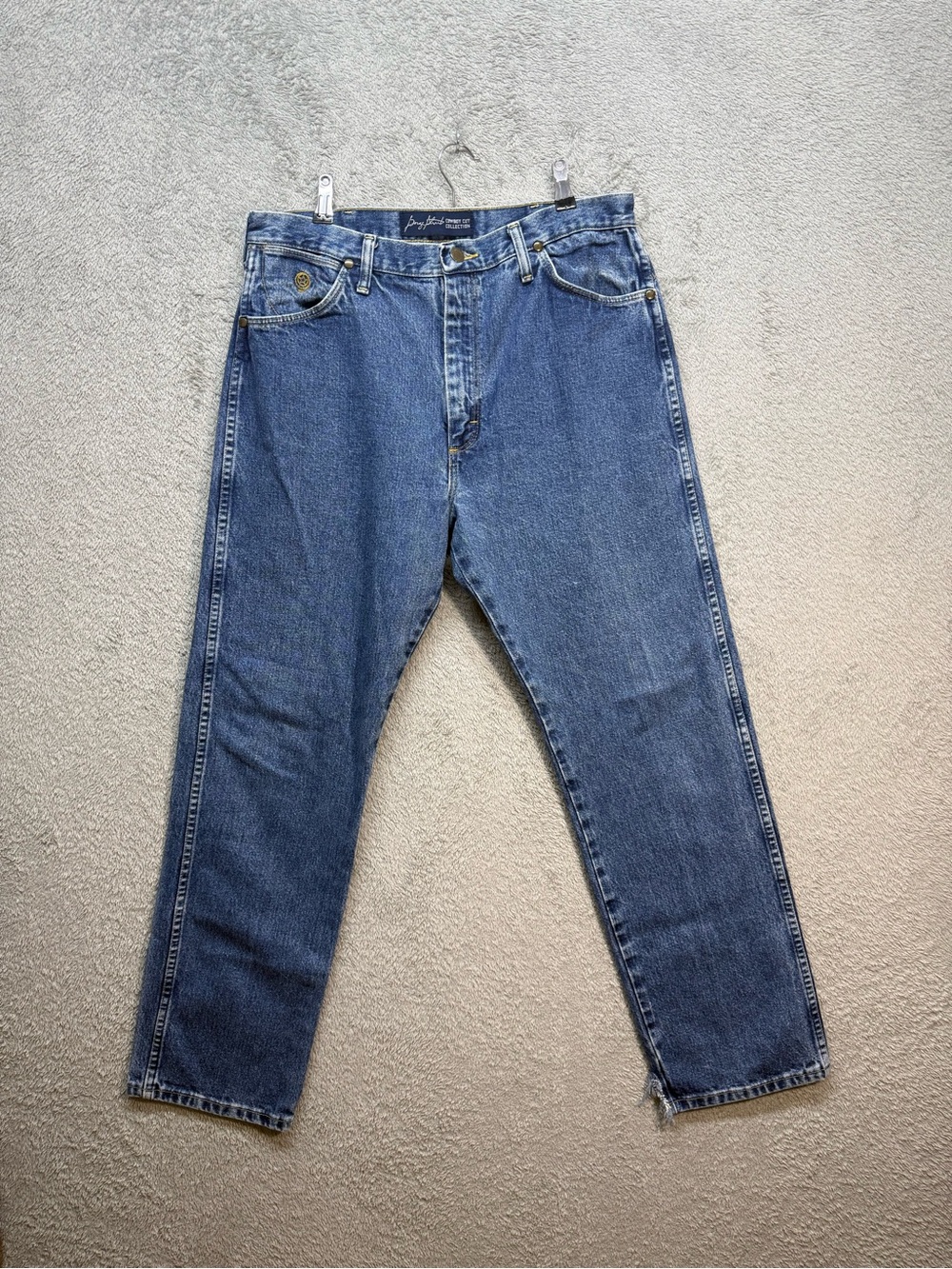 Wrangler George Strait Cowboy Cut Collection Medium Wash Blue Jeans